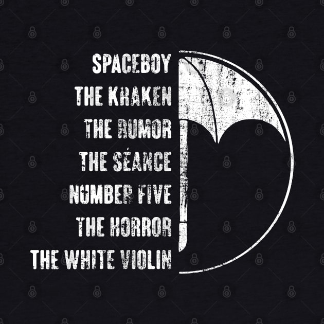 Umbrella Academy Members Logo Nicknames by W.Pyzel